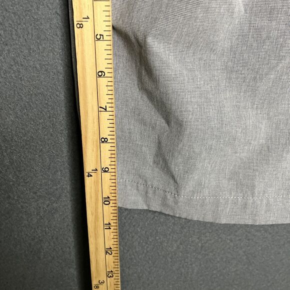 Travis Mathew Shorts Men's 34 Gray microstripe Golf Flat Front Slash Pocket 10” - Picture 9 of 10